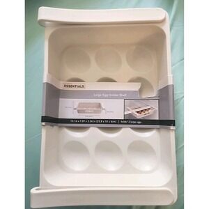 Storage Essentials Large Egg Holder Shelf, Holds 12 - 10x7in,  Lot Of 2